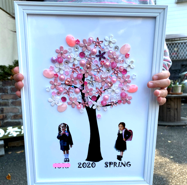 卒園・入学記念桜インテリアになる写真パネル